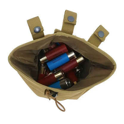 Tactical Hunting Molle Drawstring Magazine Dump Pouch Large Folding Recycling Bag garbage Bag Outdoor Ammo Storage Pack