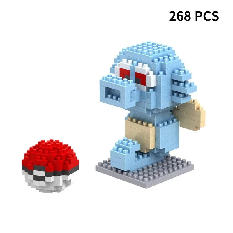 Building Blocks Assembly Anime Picachu Charizard Doll Blastoise Bulbasaur Gengar Bricks Figures Toy for Kid Gift hot