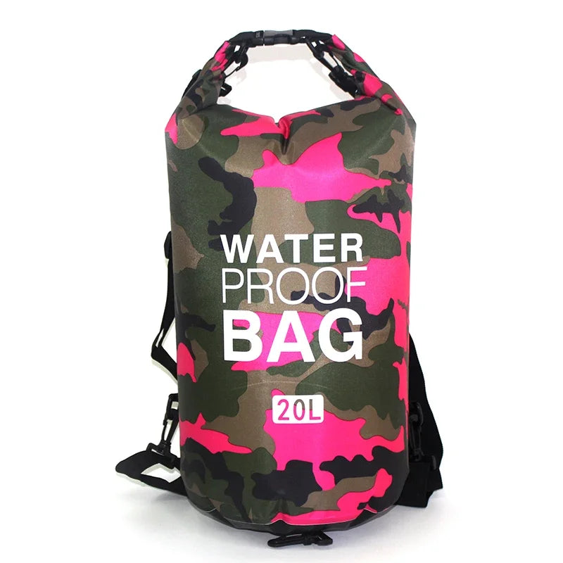 Dry Bag Waterproof for Women Men,2/5/10/15/20/30L Outdoor Sports Bag for Swimming Boating Kayaking Rafting River Trekking