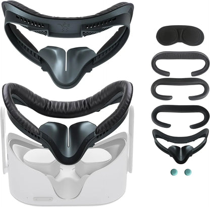 7-in-1 Set VR Face Pad for Oculus Quest 2 Fitness Facial Interface Bracket Anti-fogging Air-Circulation Sweatproof Face Cover