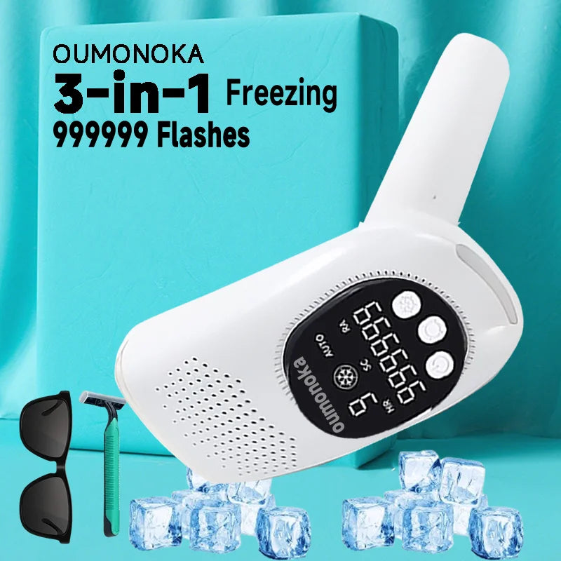 999999 Flashes IPL Laser Epilator for Women Home Use Devices Hair Removal Painless Electric Epilator Bikini Dropshipping