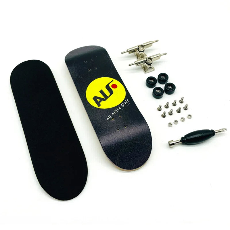 Creative Mini Finger Skateboard Fingerboard Colourful Skatepark Maple Double Rocker Sport Bearings and Palm Slide Board