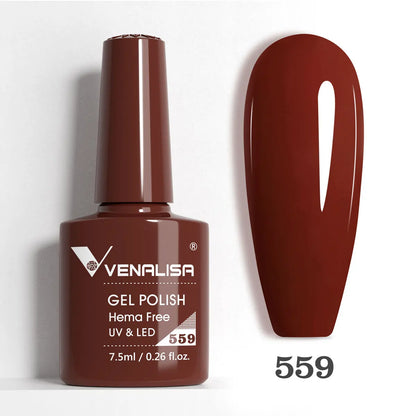 Venalisa HEMA TPO FREE Nail Gel Polish Glitter Gorgeous Full Coverage Soak Off UV LED French Nail Jelly Pink Nude Collection