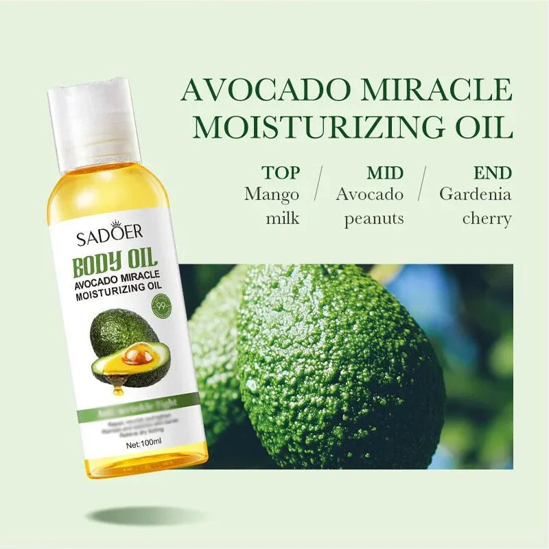 100ml Pure Natural Plant Essential Oils Aloe VC Avocado Honey Snake Argan Olive Carrot Massage Oil Repairing Smoothing Skin Care