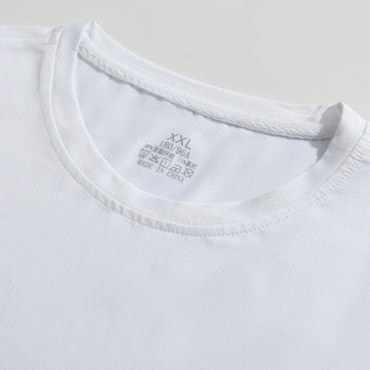 Running T-shirt Reflective Short Sleeve Ice Silk Quick Drying Summer Thin Breathable Fitness Tees Shirt Sportswear Sportsshirt