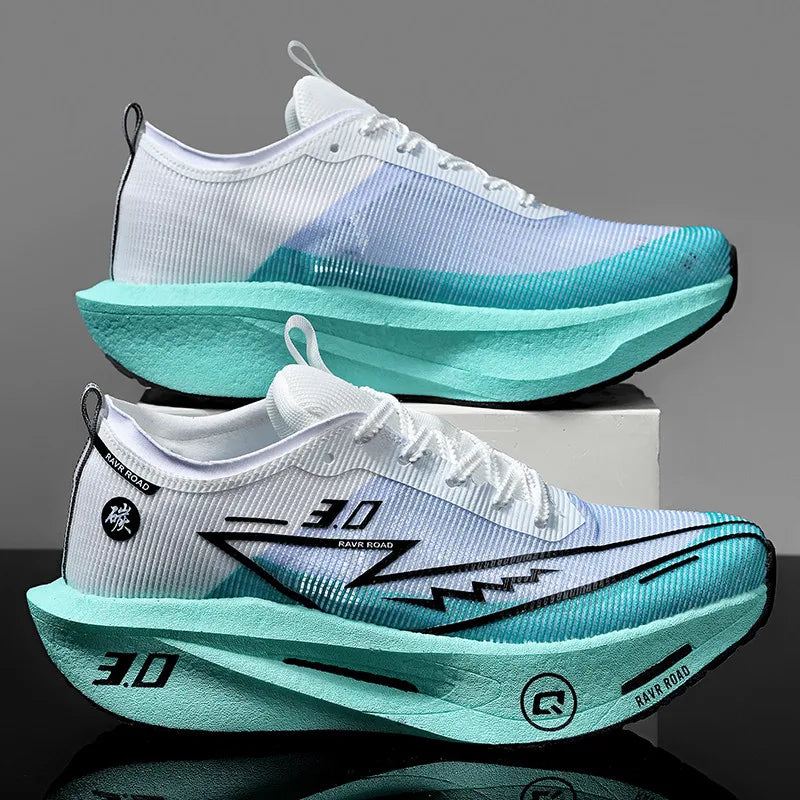 Men's Sports Shoes Full Palm Carbon Plate Running Shoes Men's and Women Marathon Racing Shock-absorbing Athletics Training Shoes