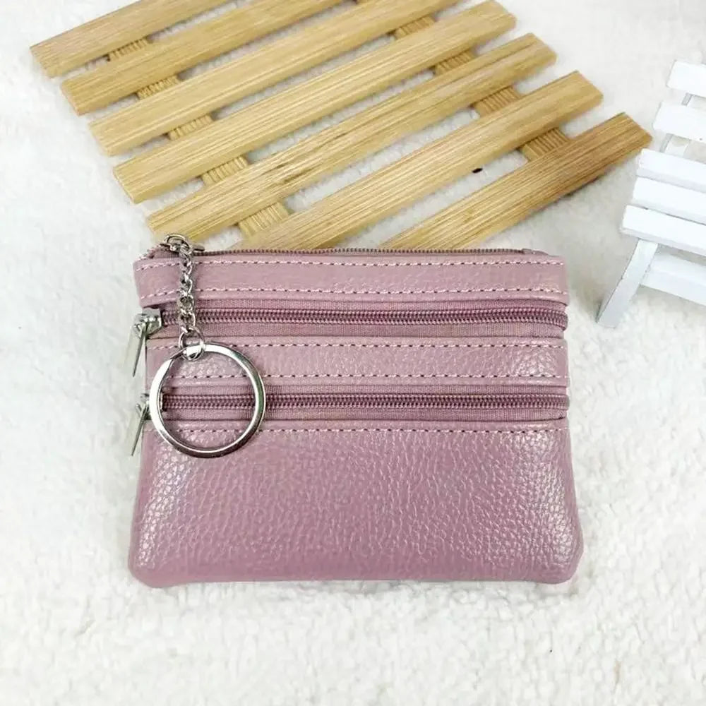 Fashion Leather Coin Purse Women Small Wallet Change Purses Mini Zipper Money Bags Children's Pocket Wallets Key Holder