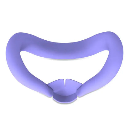 Silicone VR Face Mask Lightproof VR Facial Interface Sweatproof Face Cover Pad Washable Replacement for Meta Quest 3 Accessories