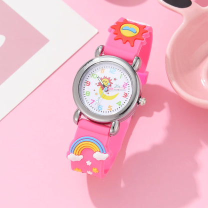 2023 New Children Watches Silicone Quartz Cute Wristwatch Birthday Gift Kid Girl Boy Study Time Girl Watch Reloj Montre