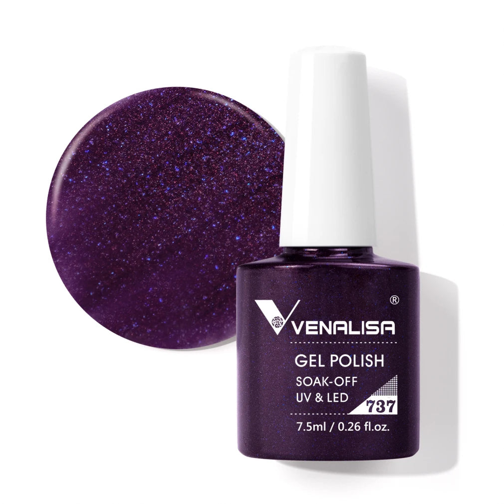 Venalisa HEMA TPO FREE Nail Gel Polish Glitter Gorgeous Full Coverage Soak Off UV LED French Nail Jelly Pink Nude Collection