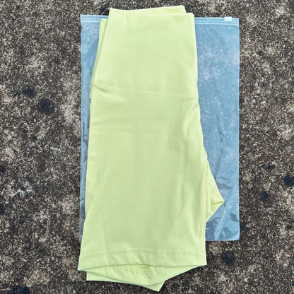 Solid Color Cycling Women Sport Yoga Short leggings Compression Support Sweat-Wickin Comprehensive Training Jog Internal Pocket