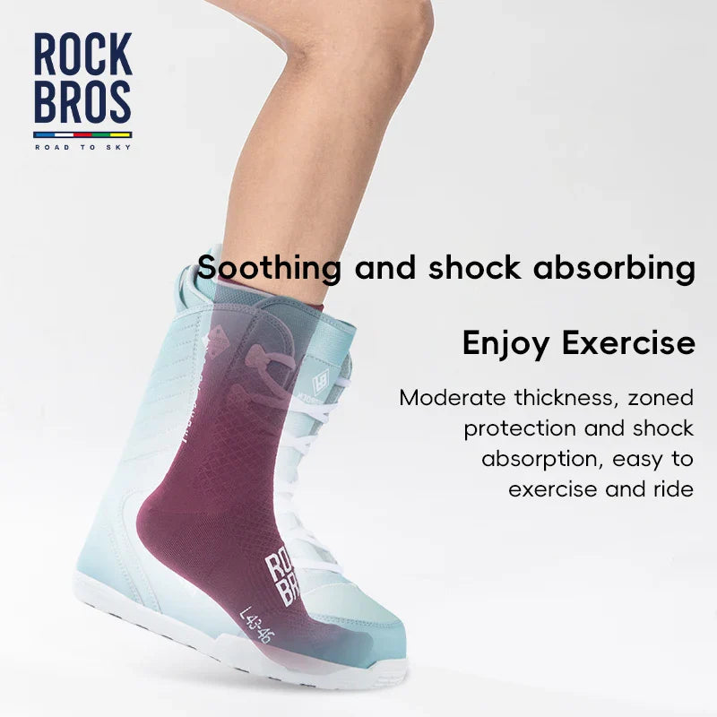 ROCKBROS ROAD TO SKY Professional Sport Socks Breathable Cycling Socks MTB Road Bike Socks High Elastic Shock Absorbing A pair