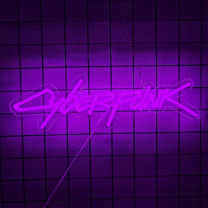 Game Cyberpunk Edge Runner Neon Sign for Game Zone Decor,Led Lights for Man Cave Gaming Room Internet Bar or Bedroom Decor
