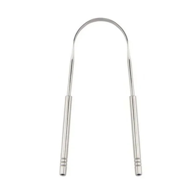 1/2/3Pcs Reusable Stainless Steel Useful Tongue Scraper Cleaner Fresh Breath Cleaning Coated Tongue Oral Hygiene Care Tools