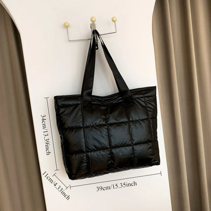 Fashionable Large Capacity Tote Bag Autumn Winter New Style Versatile Single Shoulder Underarm Bag Handbag for Women