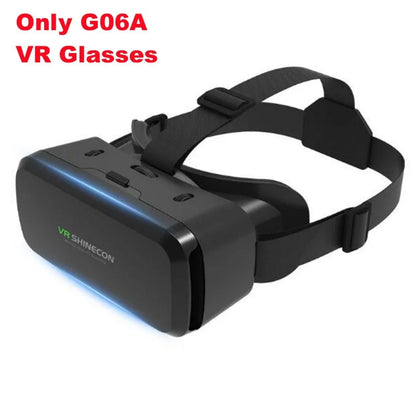 Virtual Reality Glasses IMAX Giant Screen 3D Movie Google Cardboard Box VR Headset Helmet for Smartphone,Support Game Joystick