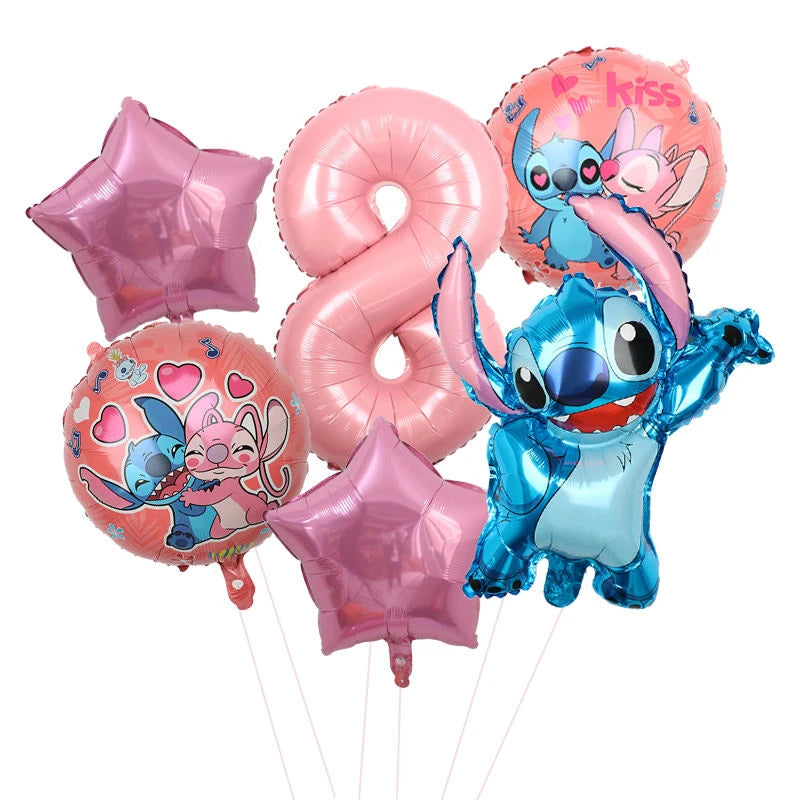 Disney Stitch Birthday Party Balloons Lilo & Stitch Balloon Sets Baby Shower for Kids Birthday Party Decorations Supplies Gifts