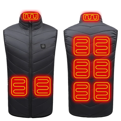 21 Heated Vest Zones Electric Heated Jackets Men Women Sportswear Heated Coat Graphene Heat Coat USB Heating Jacket For Camping