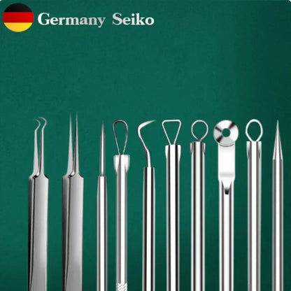 1/11Pcs Acne Pimples Blackhead Remover Clip Ultra-fine Tweezers Black Dots Blackhead Extractor Acne Needle Facial Cleaner Skin