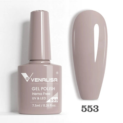 Venalisa HEMA TPO FREE Nail Gel Polish Glitter Gorgeous Full Coverage Soak Off UV LED French Nail Jelly Pink Nude Collection