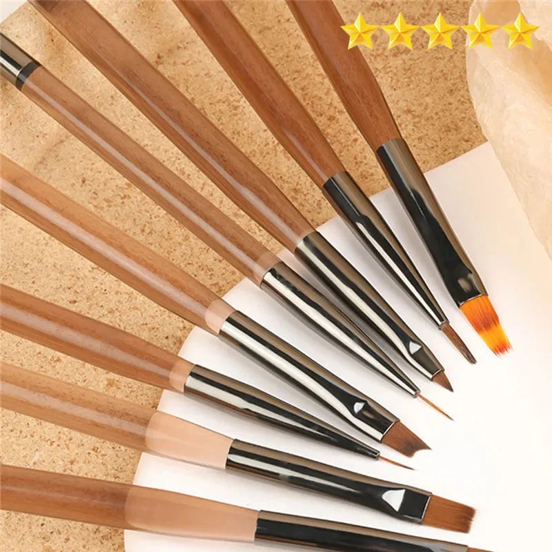 ¡¾Hot sales¡¿Gel nail brush Inner liner DIY Painting Pen Nail Art Acrylic Painting Brush nail Art design showing painting tools