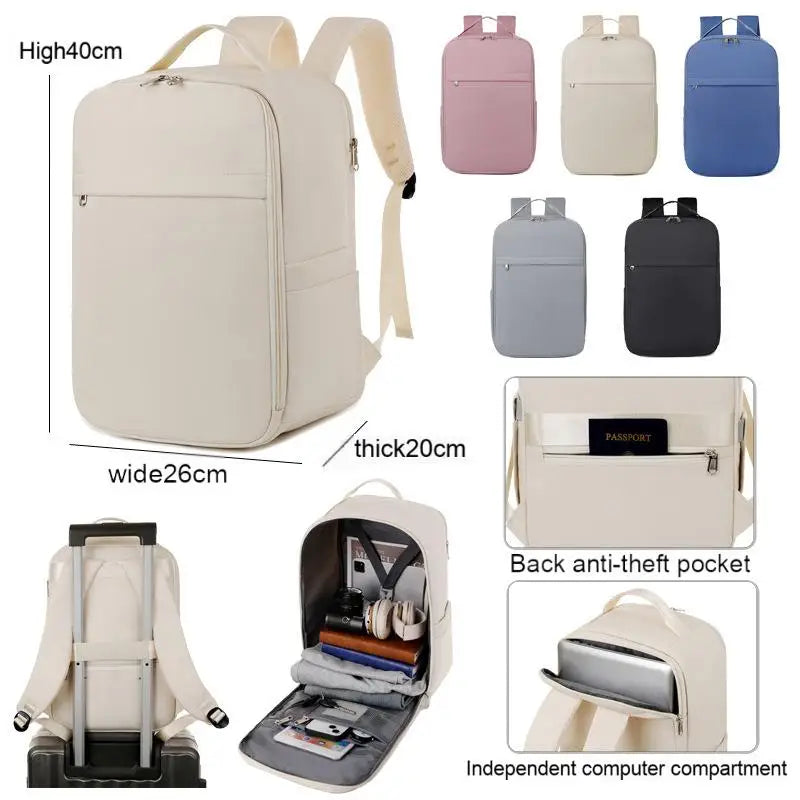 New Business Backpack - Fits 14"/15" Laptops, Great for Short Trips. Colorful, Cabin-Approved. Unisex, Stylish & Practical