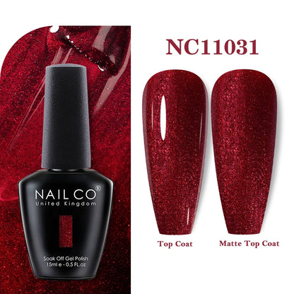 NAILCO 131Colors Vernis Semi Permanent UV Varnish Gel Nail Polish Nails Art Gel Manicure TOP BASE Varnish Hybrid