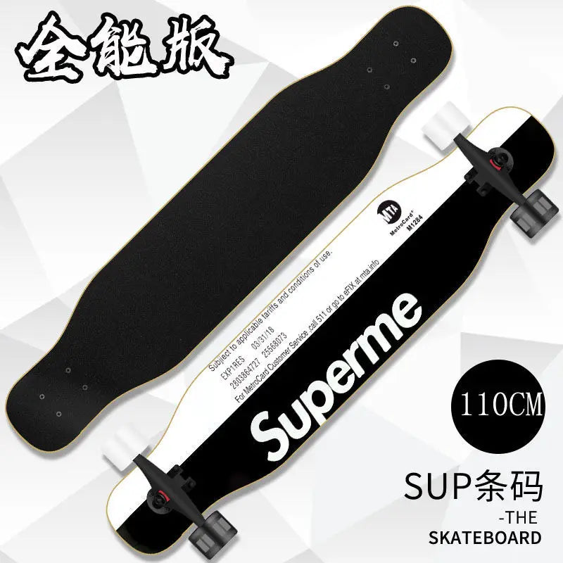 Beginner skateboard maple longboard adult street professional transportation four-wheel road board youth skateboard