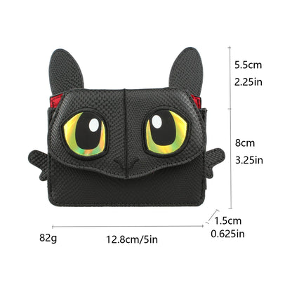 Dragon 3D Animal Shaped Wallet, Cute Women's Coin Purse, Keychain Bag For Women