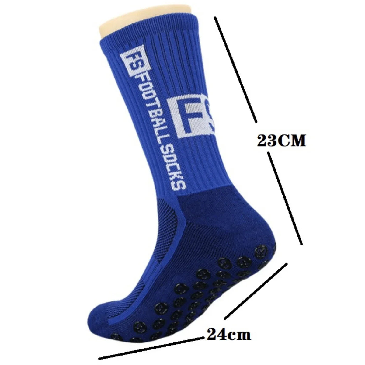 3 pairs New children and youth sports breathable soccer socks square silicone non-slip grip football socks