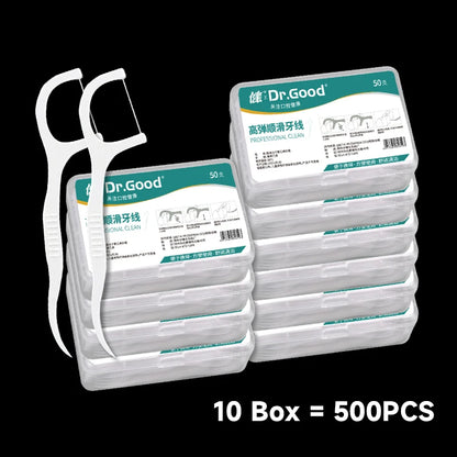 1/2/3/5/10 Box Portable Disposable Dental Floss Plastic Toothpick High-tension Dental Floss Stick Dental Floss Box ?Oral Care