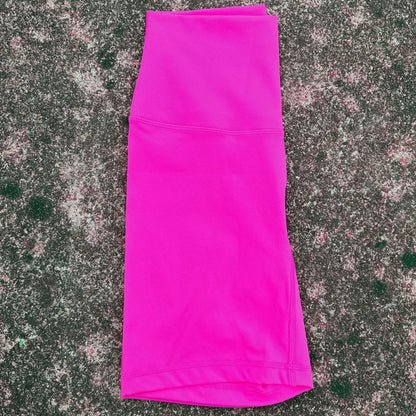 Solid Color Cycling Women Sport Yoga Short leggings Compression Support Sweat-Wickin Comprehensive Training Jog Internal Pocket