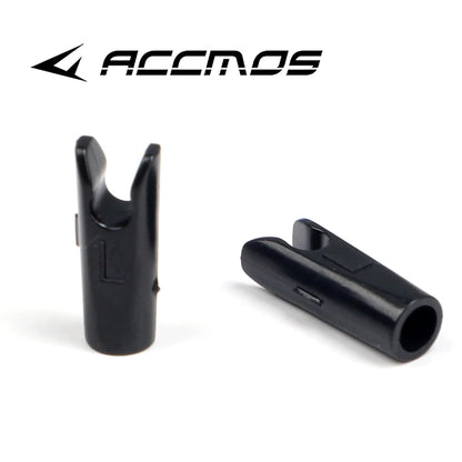 50pcs Archery ID3.2/4.2/6.2/5.2/8mm Arrow Aluminum Pin or Plastic L Nock Carbon Arrow Shaft Compound Bow Fiber Hunting Shooting