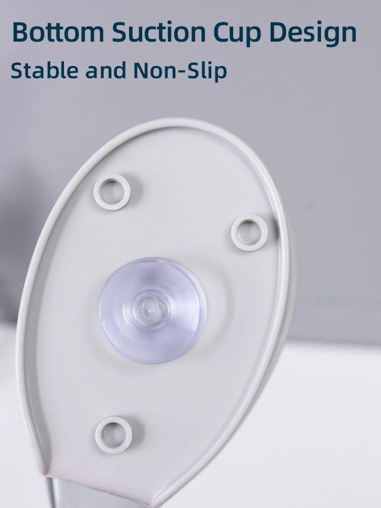 Multifunctional Drainage Soap Dish with Detachable Base, ABS + PS + Silicone, Grey/Blue, for Bathroom & Kitchen