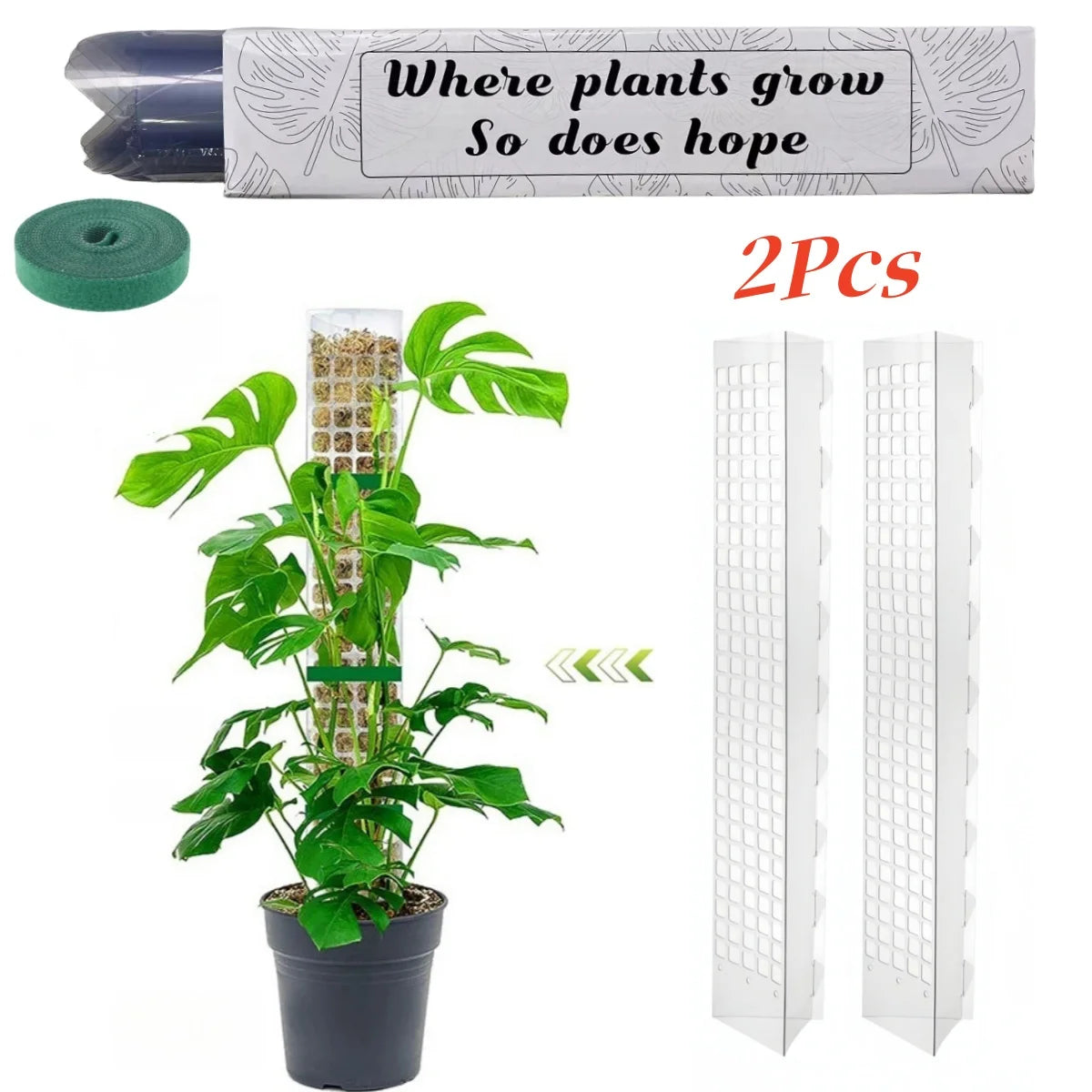 Moss Pole Plastic Plant Stand Indoor Climbing Plants Guardian Tutors Pot Moss Stick For Plants Growth Garden Support Accessories
