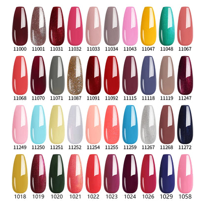 NAILCO 131Colors Vernis Semi Permanent UV Varnish Gel Nail Polish Nails Art Gel Manicure TOP BASE Varnish Hybrid