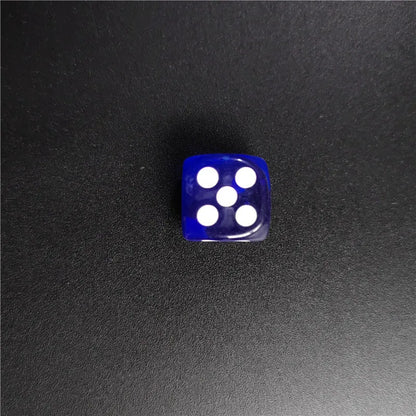 100Pcs/Lot 14mm 10Colors Transparent Dice Acrylic Rounded Corner Drinking Dice Nightclub Bars KTV Entertainment Dice Set Toys