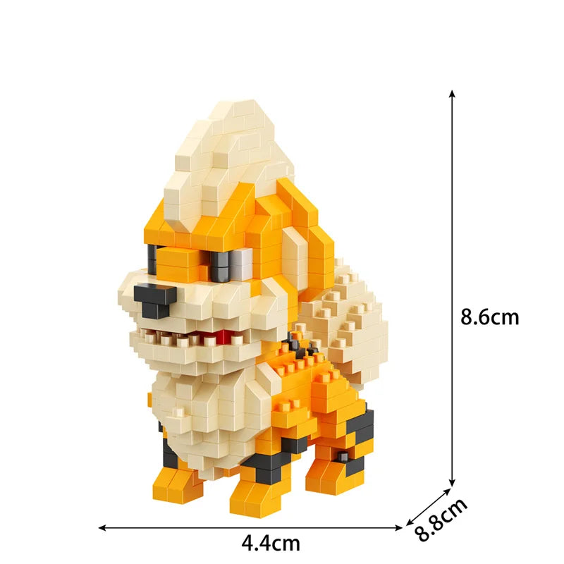 Building Blocks Assembly Anime Picachu Charizard Doll Blastoise Bulbasaur Gengar Bricks Figures Toy for Kid Gift hot