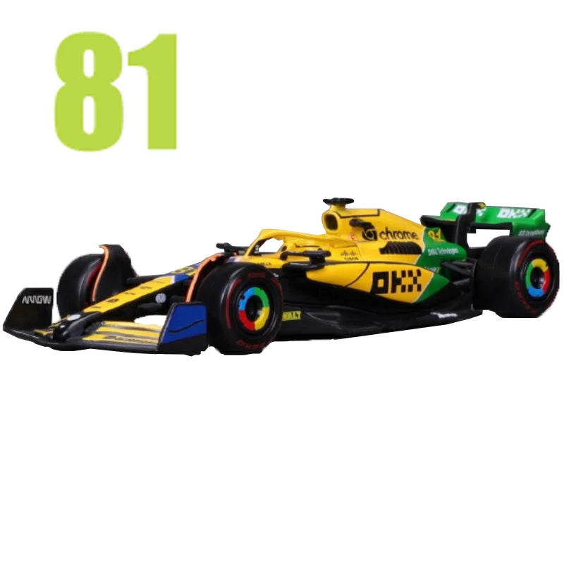 New 2024 F1 Bburago 1:43 Mclaren Mcl38 Miami Gp Monaco Gp Amg W15 F1 Alloy Miniature Diecast Model F1 Champion Mcl38 Toys Gift