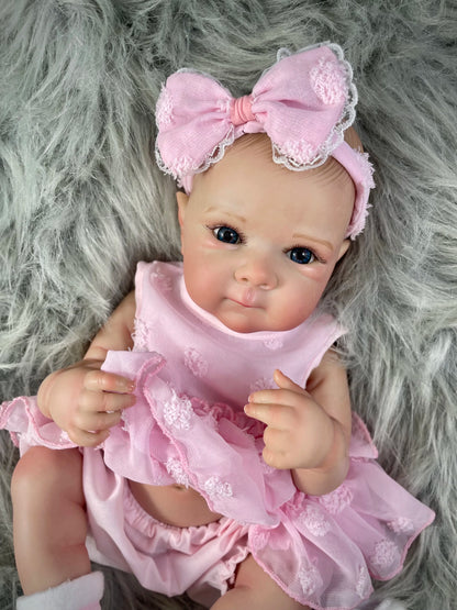 MRB 18 Inch Bettie Full Body Vinyl Girl Washable Reborn Baby Doll With Painted Lifelike Hair Bebe Reborn Christmas Toys
