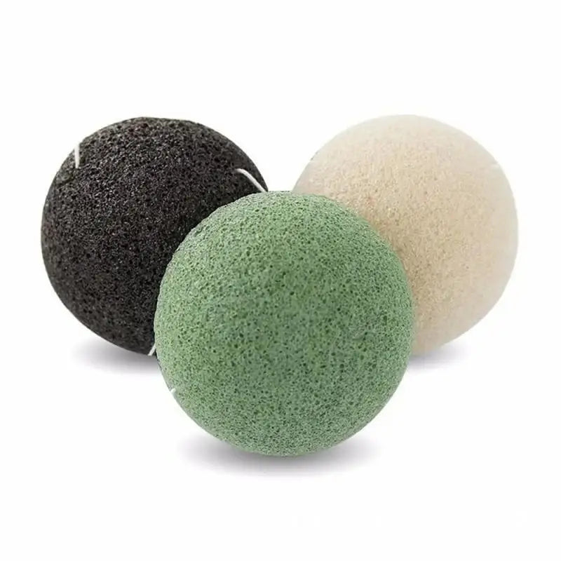 1/3/5/10PCS Konjac Sponge Beauty Essentials 100% Natural Konjac Puff Facial Pore Cleaner Washing Sponge Face Skin Care Tools