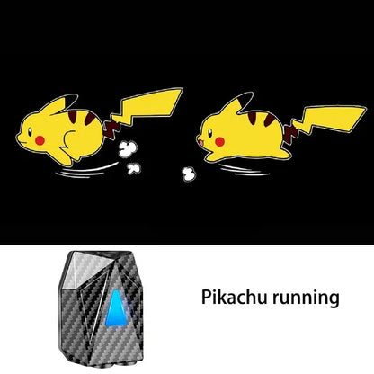 Novelty Cartoon Car Light Wireless Dynamic Projector LED Car Door Lamp Children Animetion Atmosphere Decor Light Warning Welcome