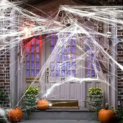 Halloween Decoration Spider Cotton Thread Spider Web Party Props Haunted House Artificial Spider Web Home Scary Party Decora
