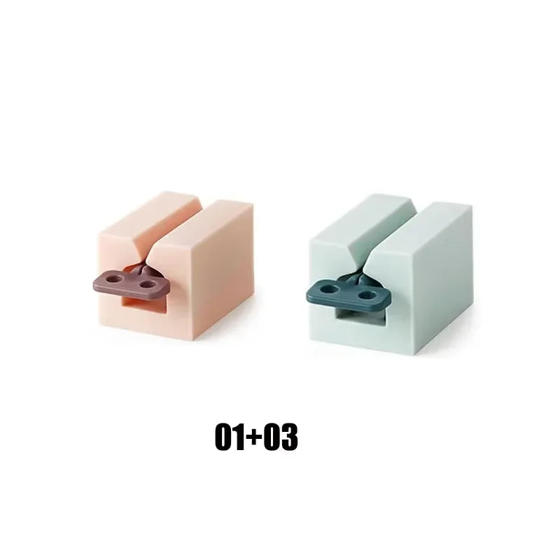 Toothpaste squeezer, roller tube toothpaste squeezer with frosted handle, toothpaste holder, vertical bathroom organizer