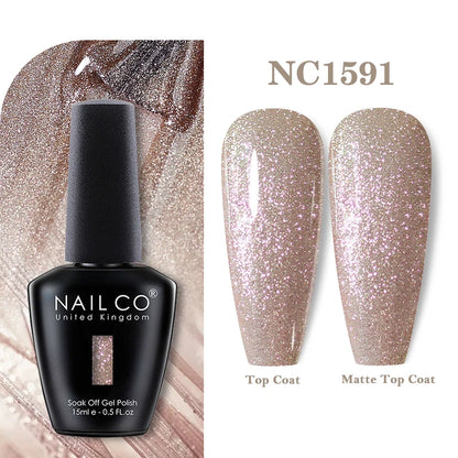NAILCO 131Colors Vernis Semi Permanent UV Varnish Gel Nail Polish Nails Art Gel Manicure TOP BASE Varnish Hybrid