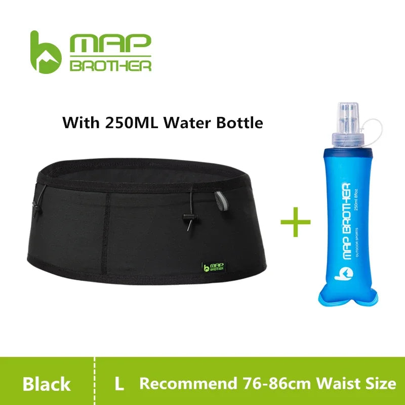 MAP BROTHER W1001 Woven Elastic Sports Waist Bag Pack Running Race Number Belt For Triathlon Marathon Cycling Mountaineering Bag