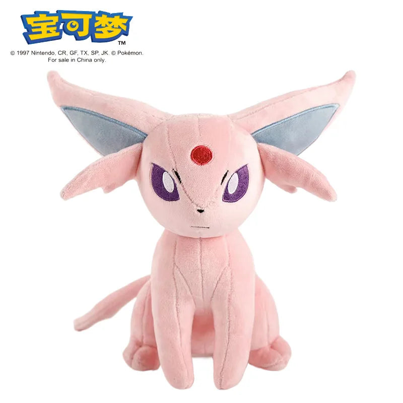 New Pok¨¦mon Plush Doll Ievee Family Moon Ievee Sun Ievee Kawaii Filled Pillow Children's Birthday Gift 24CM