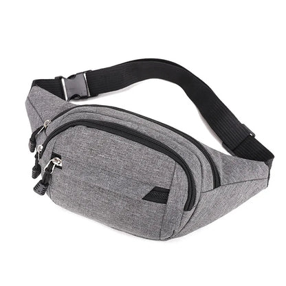 Men's and women's diagonal chest bags, simple and casual waist bags, splash-proof and wear-resistant for construction sites