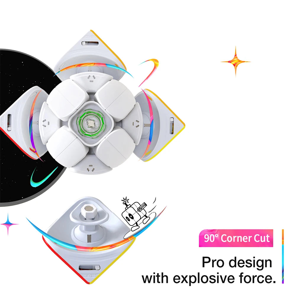 GAN 251 M Pro 2x2 Magnetic Speed Cube Professional GAN Cube 251 M AIR Gan 251 Leap Cubo Puzzles GAN251 Stress Reliever Toys