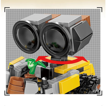 Hot  mini Wall-E Building Block Kit MOC Idea Technical Classic Movie Model Building Block Assembly Children's Toy Gift